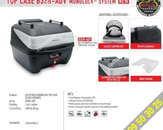 Thùng Giữa Givi ADV 160: Giải Pháp Tối Ưu Cho Hành Lý Của Bạn